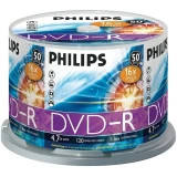 Диск DVD-R Philips 4.7Gb 16x Cake Box (50 шт.) (DM4S6B50F/97)