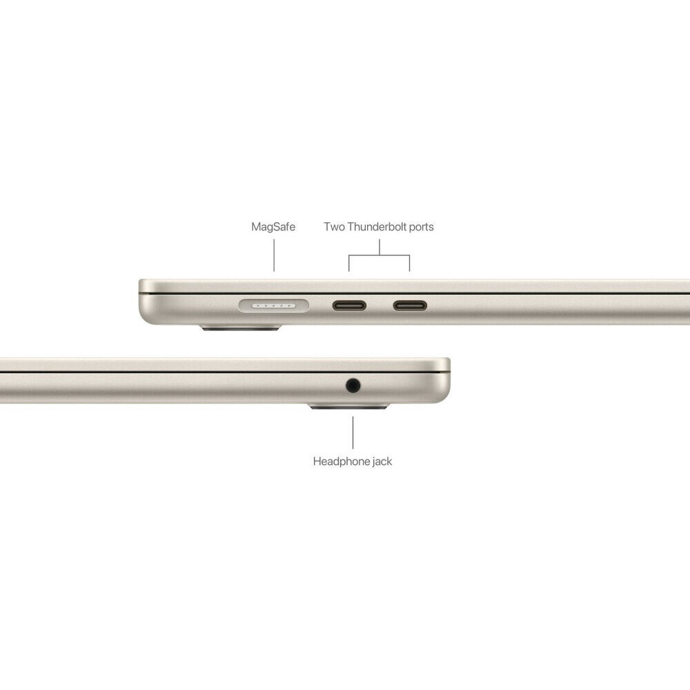 Ноутбук Apple MacBook Air 15 Starlight (M3, 2024) (MXD33) - MXD33(LL,ZP,HN)/A - фото 6