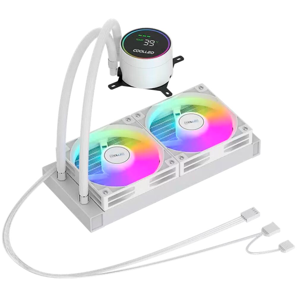 Система жидкостного охлаждения Coolleo ICE Fairy DIG 240 LITE WH - DIG-240-LITE-WH - фото 3
