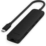 Док-станция Satechi 7-in-1 USB-C Slim Multiport Adapter with Ethernet Black (ST-P7SK)