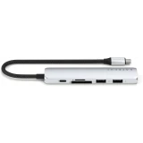 Док-станция Satechi 6-in-1 USB-C Slim Multiport Adapter Silver (ST-P6SS)