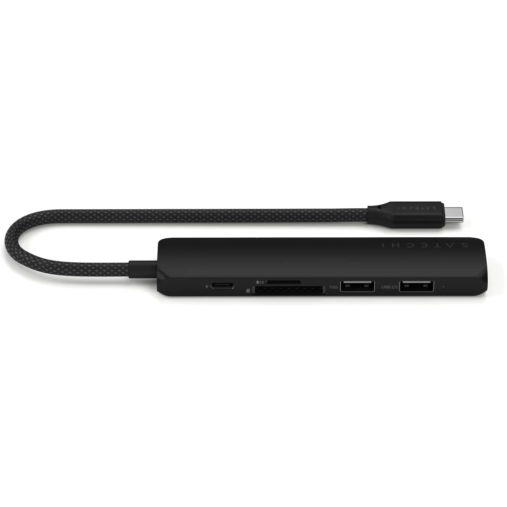 Док-станция Satechi 6-in-1 USB-C Slim Multiport Adapter Black - ST-P6SK - фото 2