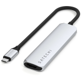 Док-станция Satechi 4-in-1 USB-C Slim Multiport Adapter 4K Silver (ST-P4SS)