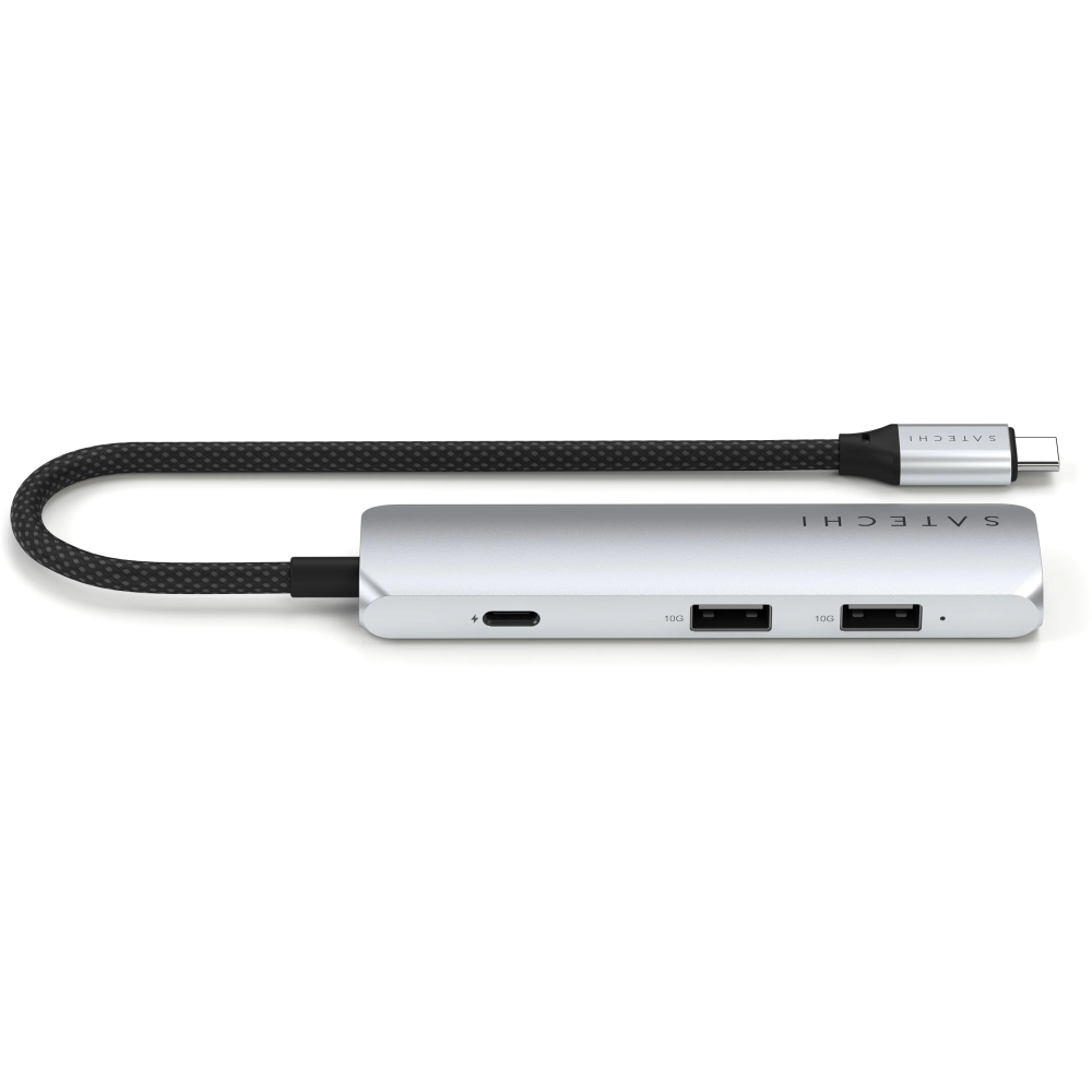 Док-станция Satechi 4-in-1 USB-C Slim Multiport Adapter 4K Silver - ST-P4SS - фото 2