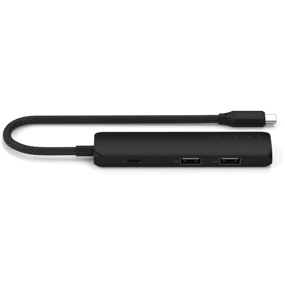Док-станция Satechi 4-in-1 USB-C Slim Multiport Adapter 4K Black - ST-P4SK - фото 2