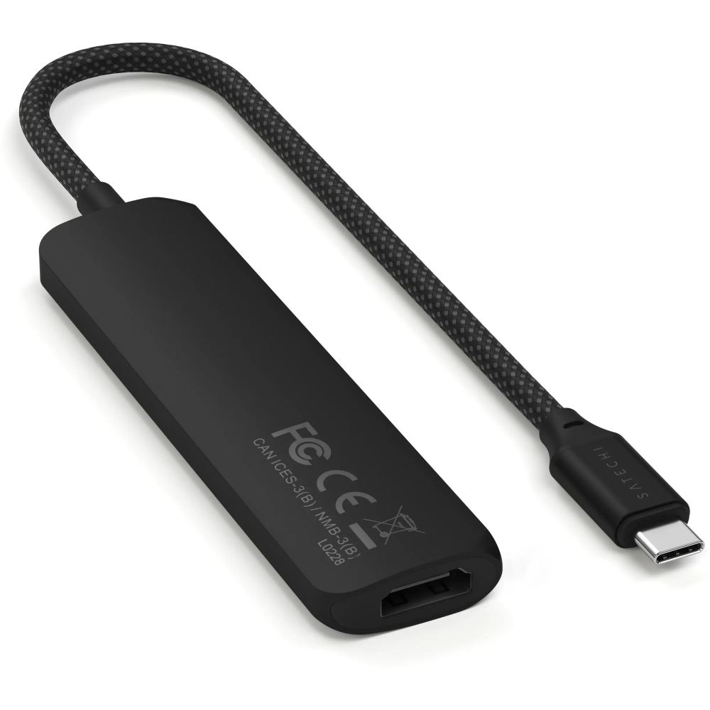 Док-станция Satechi 4-in-1 USB-C Slim Multiport Adapter 4K Black - ST-P4SK - фото 3