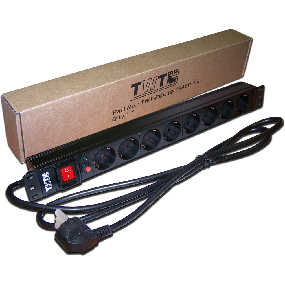 Блок розеток TWT TWT-PDU19-16A8P-1.8 - фото 3