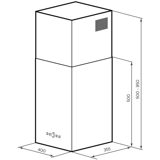 Вытяжка LEX Mono 400 Black - CHTI000415 - фото 3