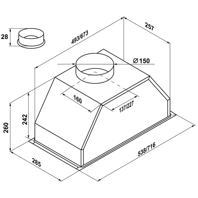 Вытяжка MAUNFELD Urania 74 Stainless Steel - УТ000009025 - фото 13