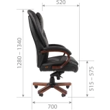 Офисное кресло Chairman 408 Black/Brown (7163871)