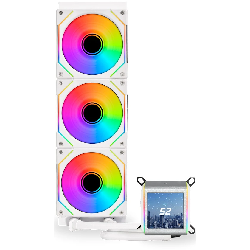Система жидкостного охлаждения Lian Li Galahad II LCD SL-Infinity 360 White - G89.GA2ALCD36INW.(00/R0) - фото 2