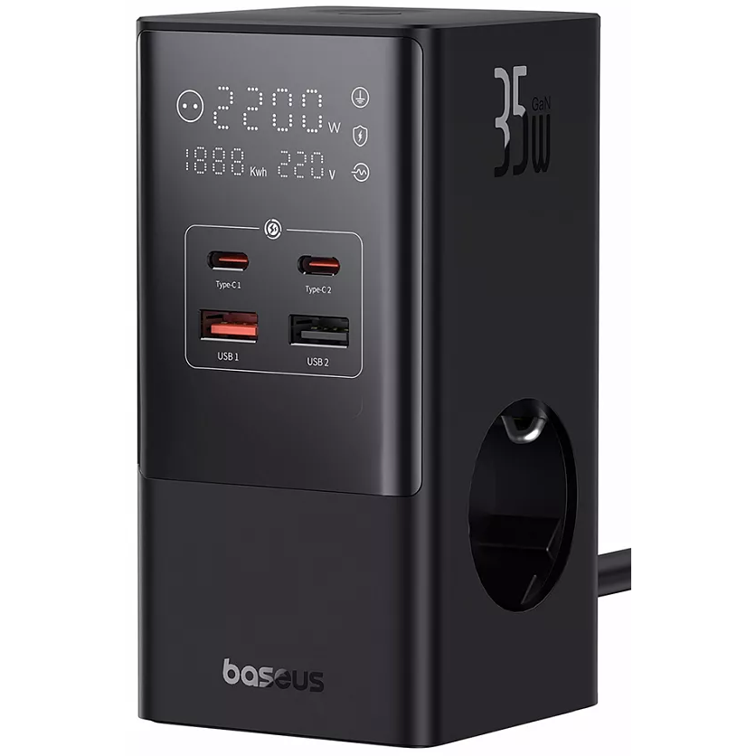 Сетевое зарядное устройство Baseus PowerCombo Tower - E00023606113-00