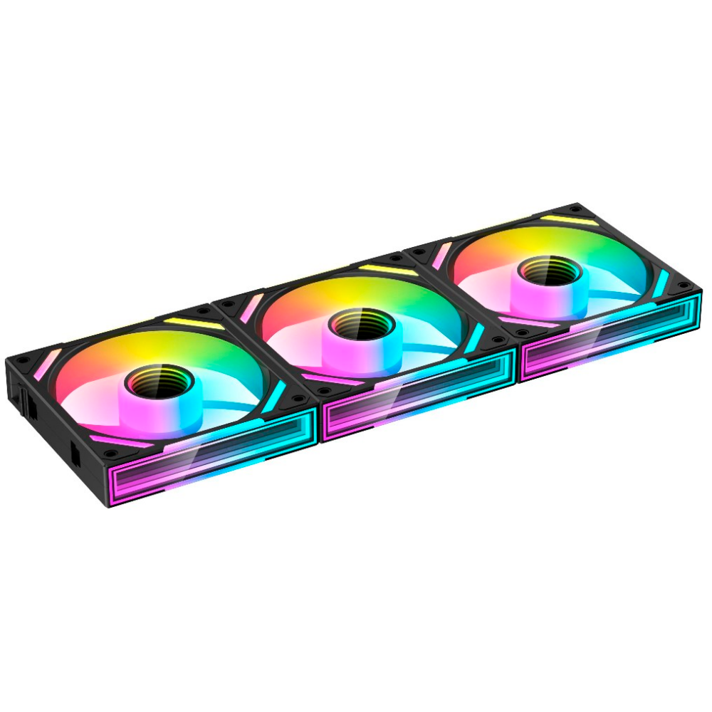 Вентилятор для корпуса XASTRA FS120B ARGB REVERSE Black (3 шт.) - FS120-3BA-SRX-GL - фото 2