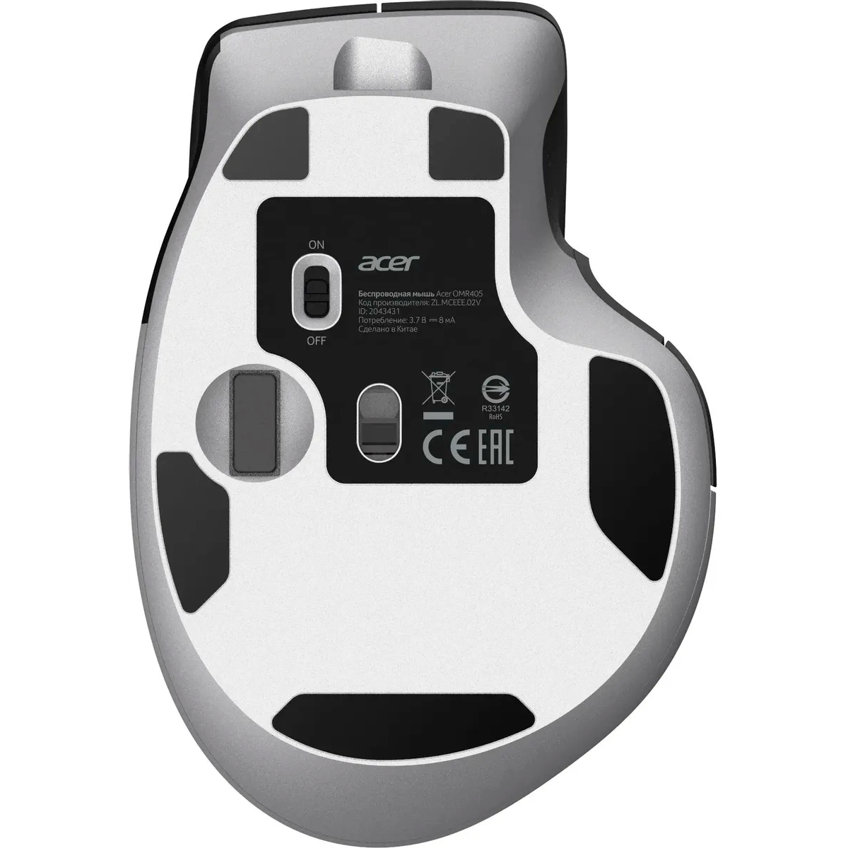 Мышь Acer OMR405 Black - ZL.MCEEE.02V - фото 5