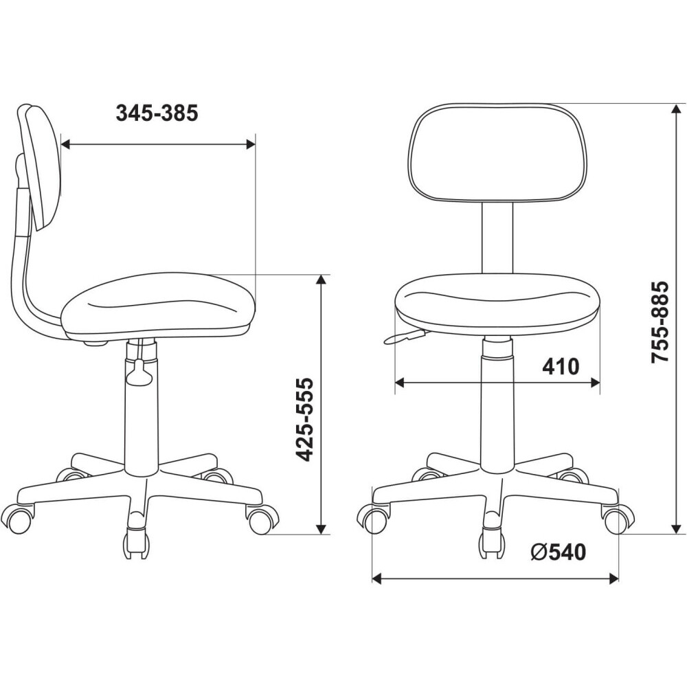 Детское кресло Бюрократ CH-W201NX Grey/Blue - CH-W201NX/LT-28 - фото 5