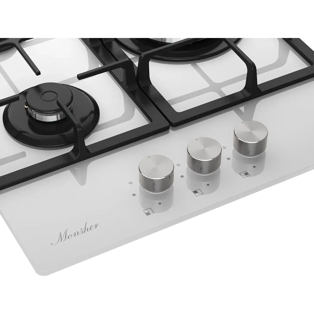 Газовая варочная панель Monsher MGG 43 Blanc - фото 3