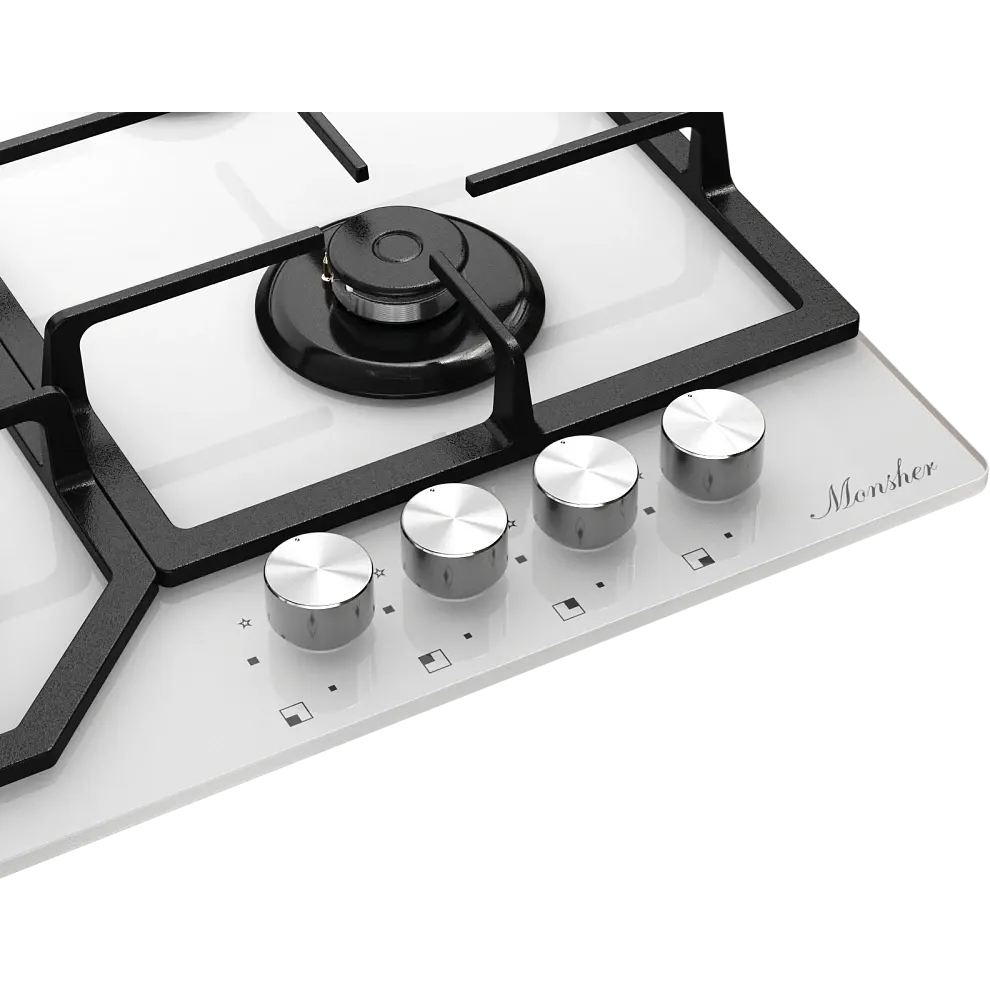 Газовая варочная панель Monsher MGG 63 Blanc - фото 3