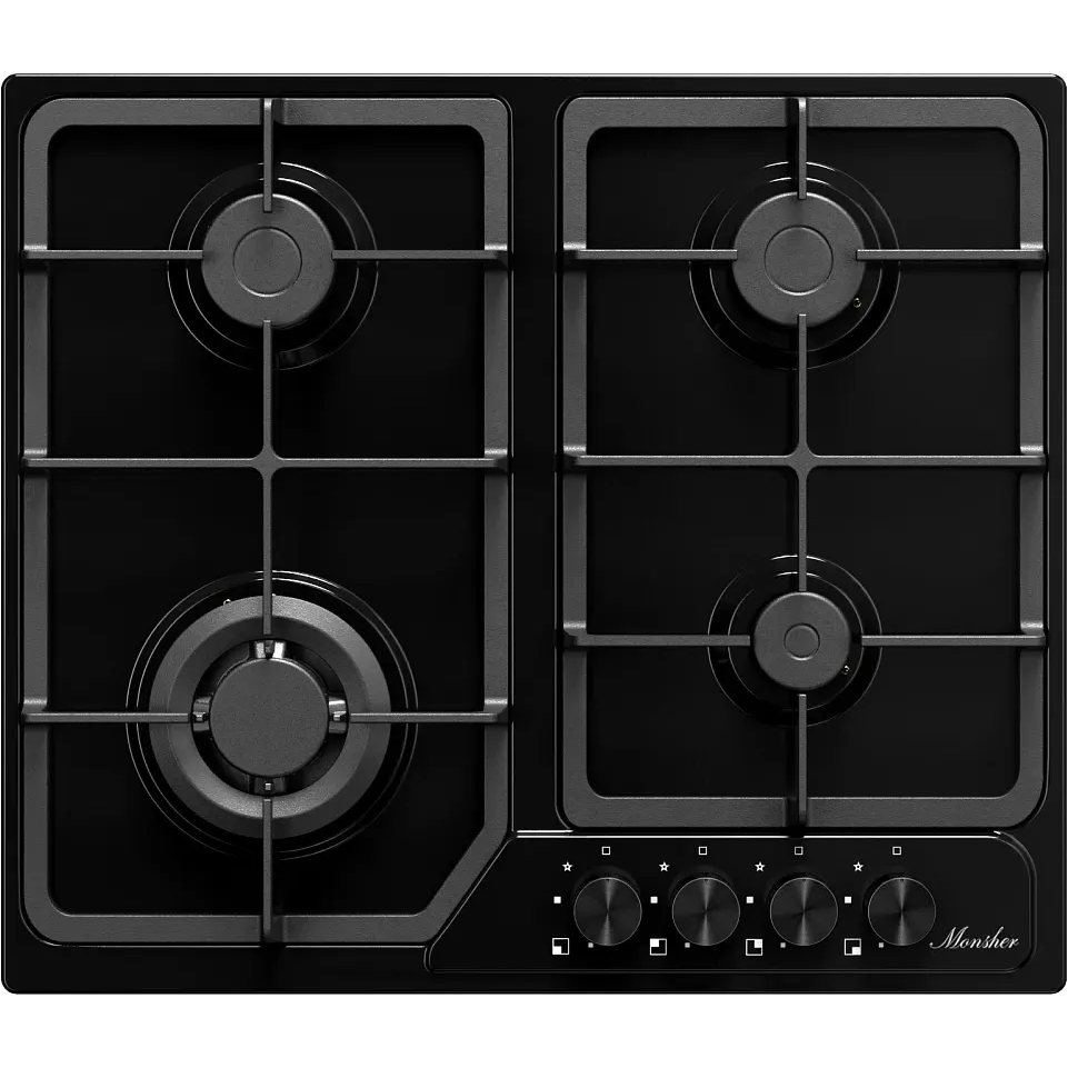 Газовая варочная панель Monsher MSG 63 Noir