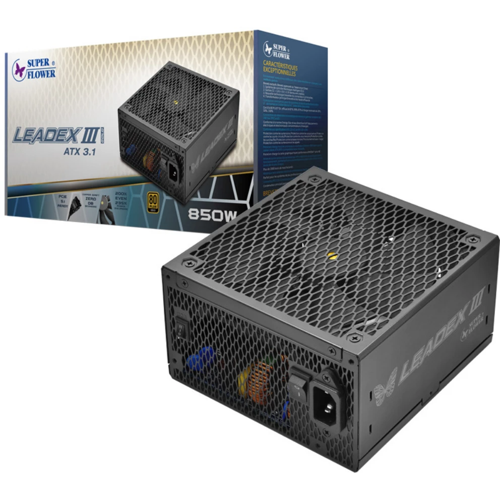 Блок питания 850W Super Flower Leadex III Gold ATX 3.1 (SF-850F14GE(GL)) - фото 6