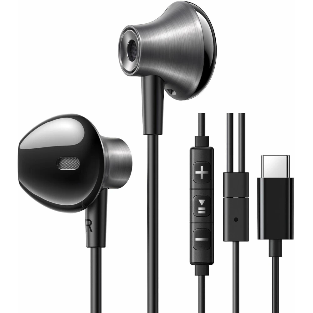Гарнитура UGREEN Wired Earphones Type-C Black (EP106) - 35756 - фото 2