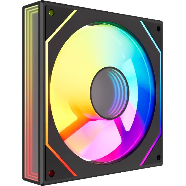 Вентилятор для корпуса Powercase M52-12 ARGB Black OEM - фото 2