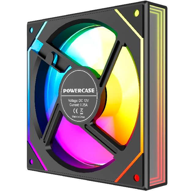 Вентилятор для корпуса Powercase M52-12 ARGB Black OEM - фото 6