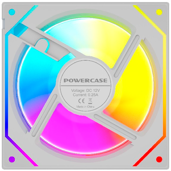 Вентилятор для корпуса Powercase M52-12W ARGB White OEM - фото 4