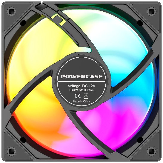Вентилятор для корпуса Powercase M53-14 ARGB Black OEM - фото 4