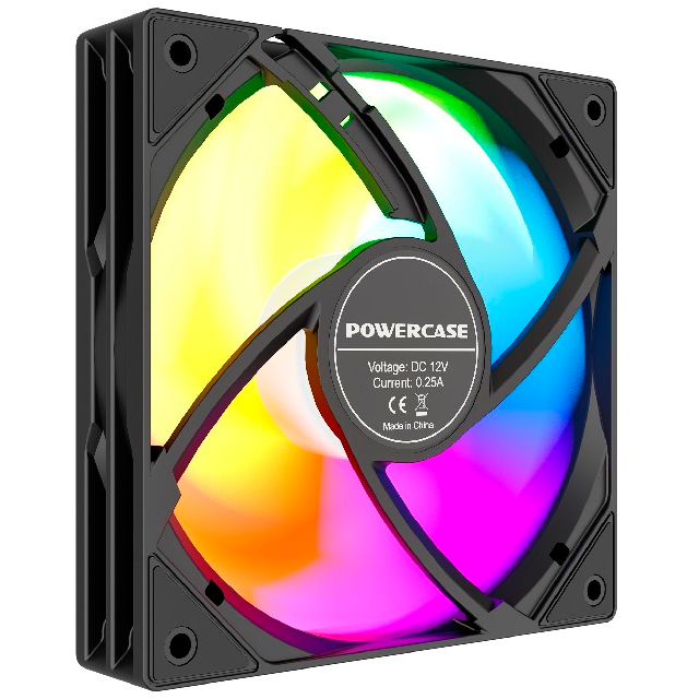 Вентилятор для корпуса Powercase M53-14 ARGB Black OEM - фото 5