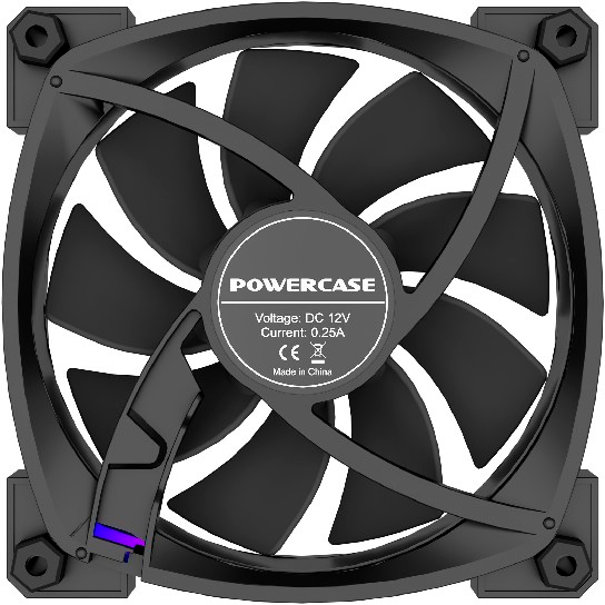 Вентилятор для корпуса Powercase M55-12 ARGB Black OEM - фото 6