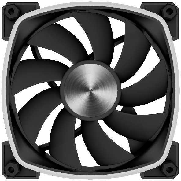 Вентилятор для корпуса Powercase M55-12 ARGB Black OEM - фото 7