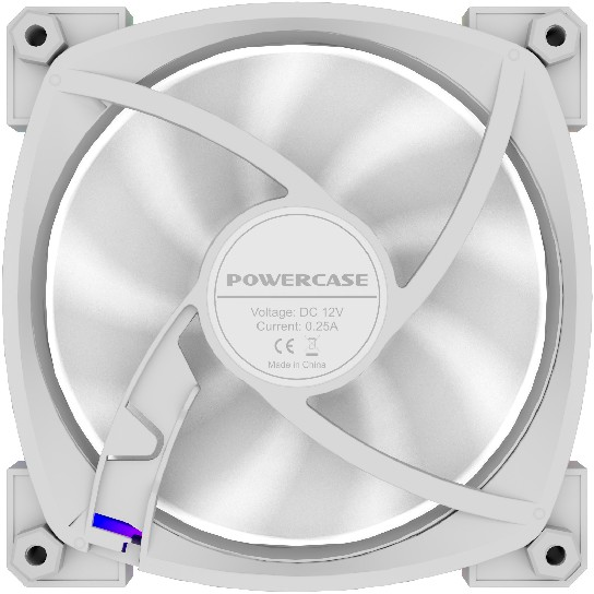 Вентилятор для корпуса Powercase M55-12W ARGB White OEM - фото 4