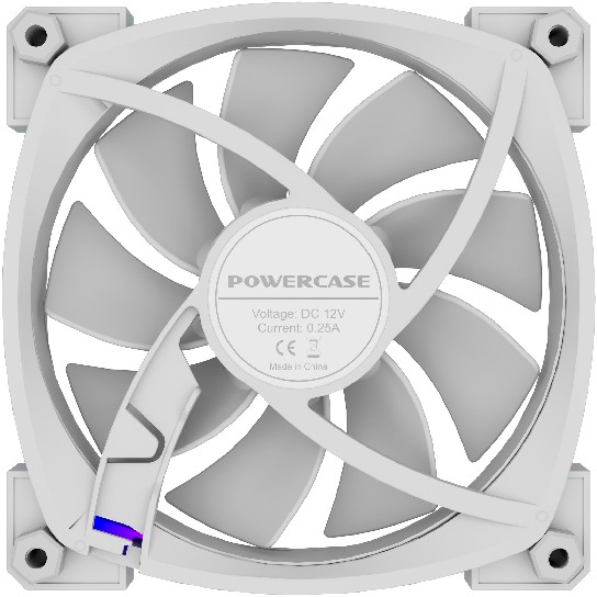 Вентилятор для корпуса Powercase M55-12W ARGB White OEM - фото 6