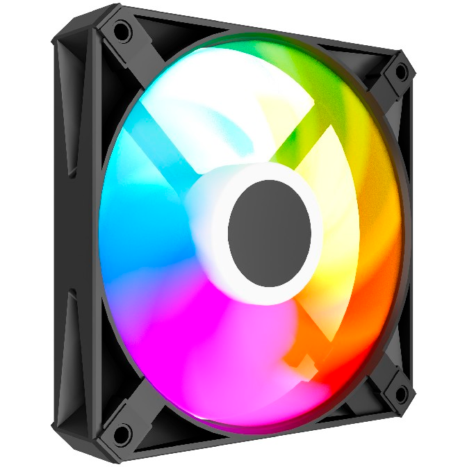 Вентилятор для корпуса Powercase M56-12 ARGB Black OEM - фото 2