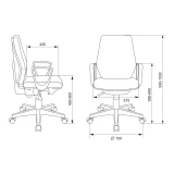 Офисное кресло Бюрократ CH-W545 Grey (CH-W545/GRAFIT)