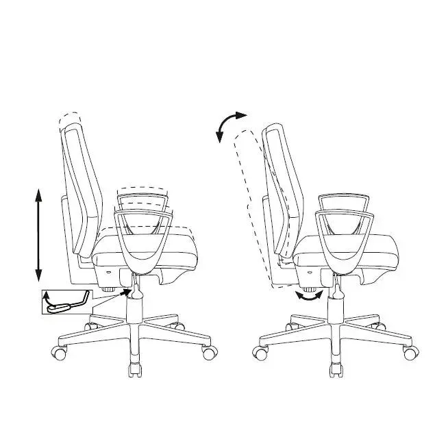 Офисное кресло Бюрократ CH-W545 Grey - CH-W545/GRAFIT - фото 5