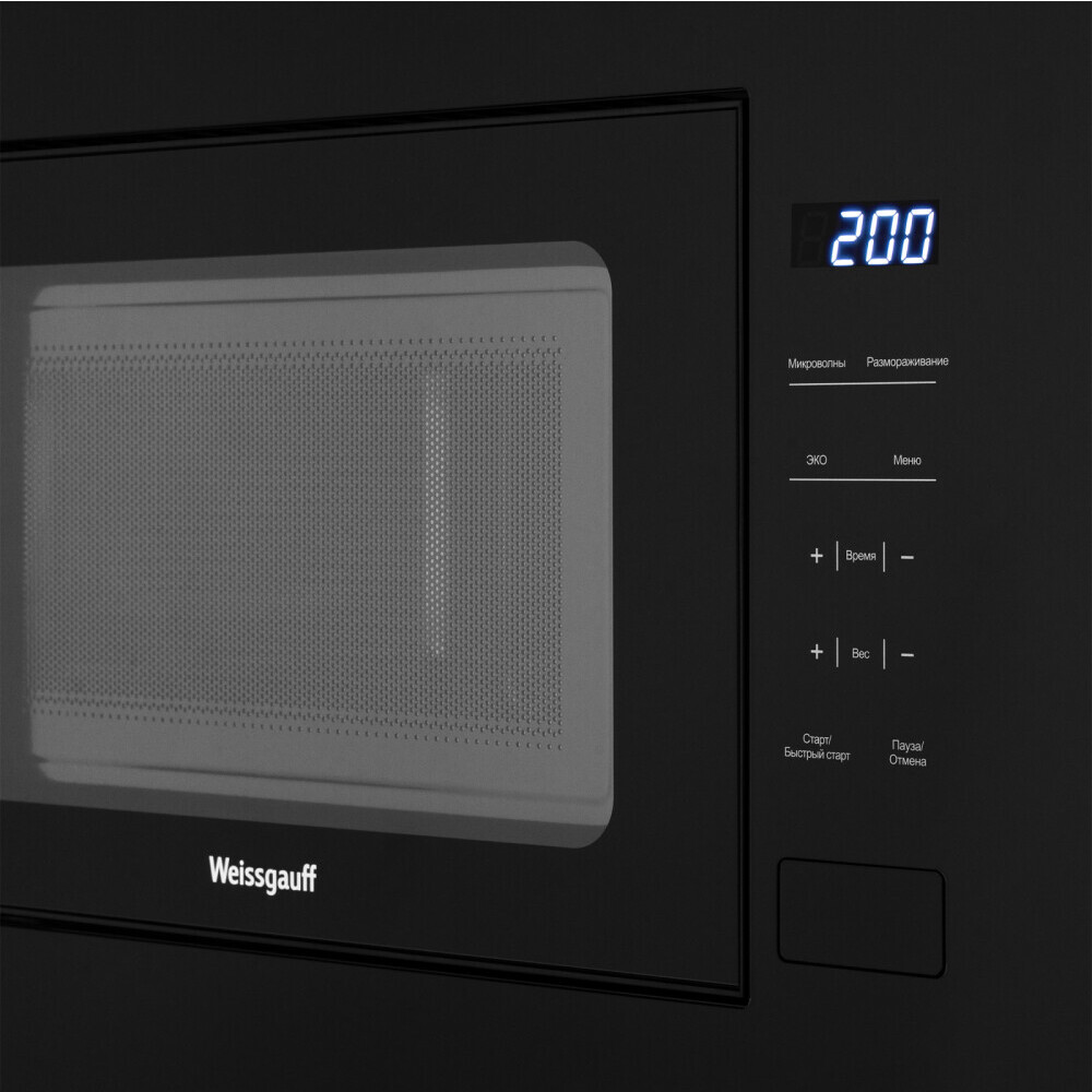 Встраиваемая микроволновая печь Weissgauff HMT-206 Compact - 432897 - фото 7