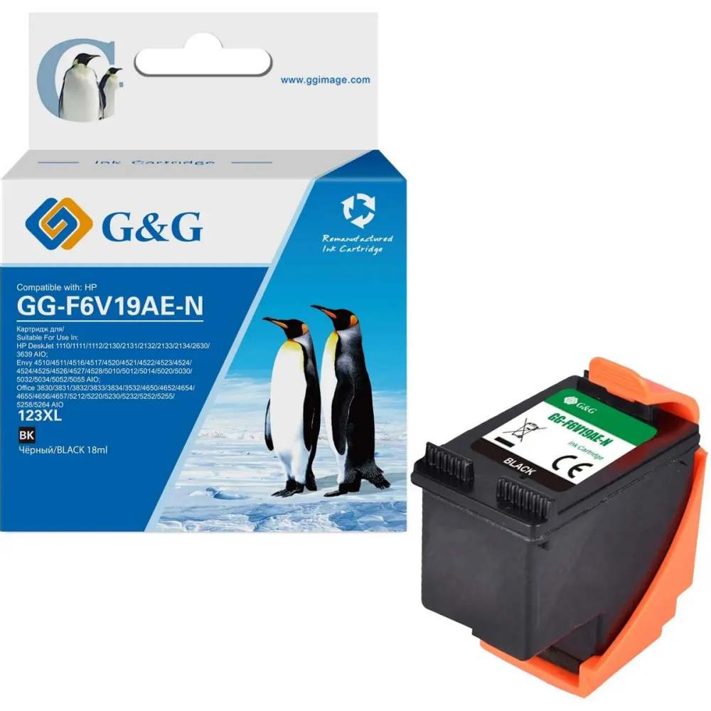 Картридж G&G GG-F6V19AE-N Black