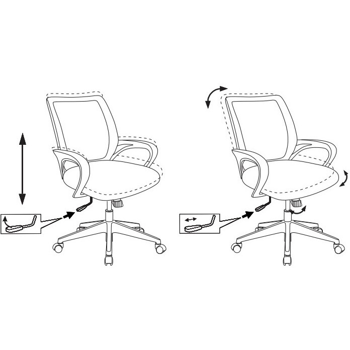 Офисное кресло Бюрократ CH-695N Blue - CH-695N/BL/TW-11 - фото 4