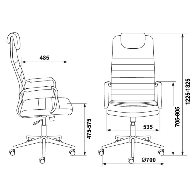 Офисное кресло Бюрократ KB-9N/ECO/OR-12 - фото 6