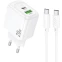 Сетевое зарядное устройство HOCO CS54A White + USB-C - USB-C Cable - 6942007631532