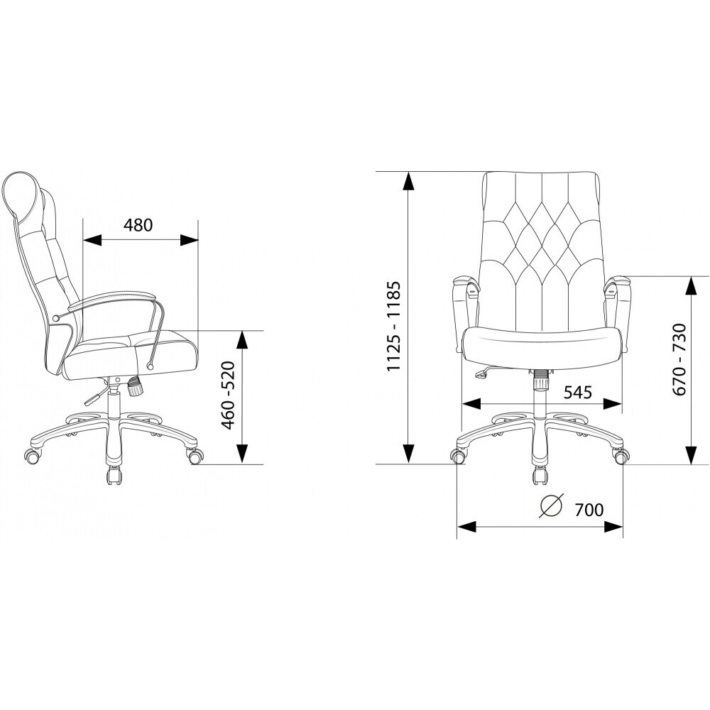 Офисное кресло Бюрократ T-9928SL Brown - T-9928SL/FABR/BROWN - фото 8