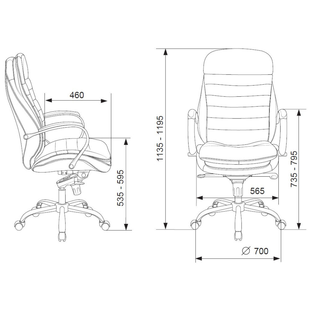 Офисное кресло Бюрократ T-9950/BLACK - фото 6