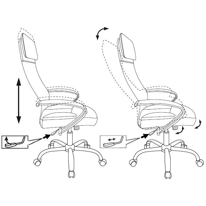 Офисное кресло Бюрократ CH-608SL/ECO Black - CH-608SL/ECO/BLACK - фото 6