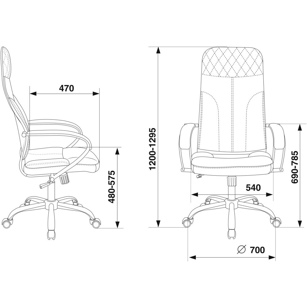 Офисное кресло Бюрократ CH-608SL/ECO Black - CH-608SL/ECO/BLACK - фото 7