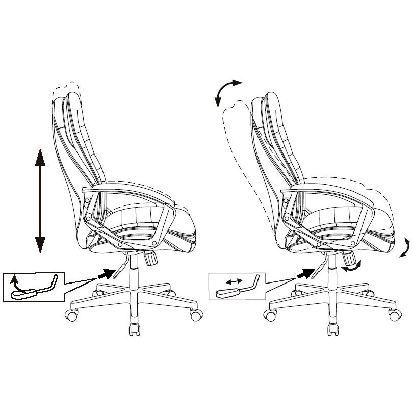Офисное кресло Бюрократ T-9950LT/BLACK - фото 5