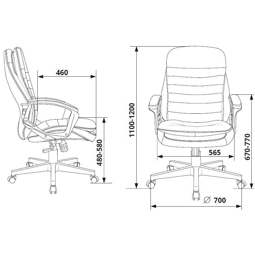 Офисное кресло Бюрократ T-9950LT/BROWN - фото 6