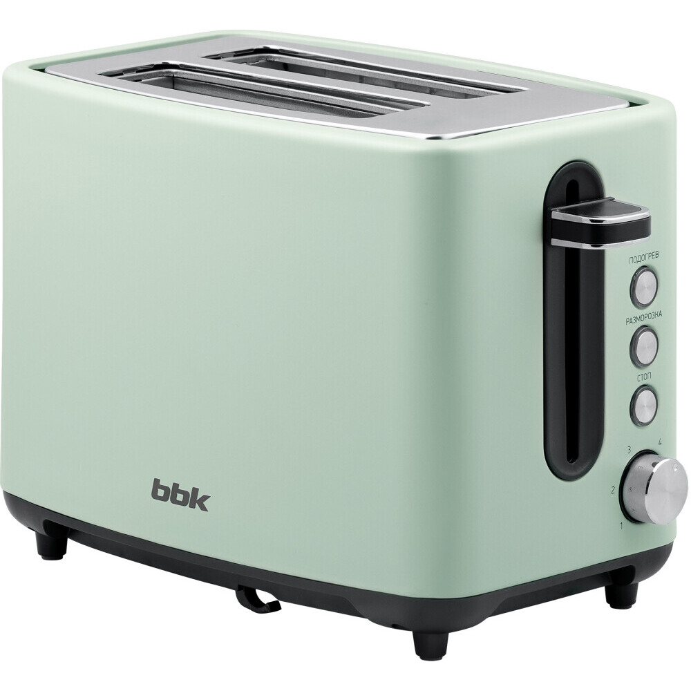 Тостер BBK TR85 Grey/Green - фото 3