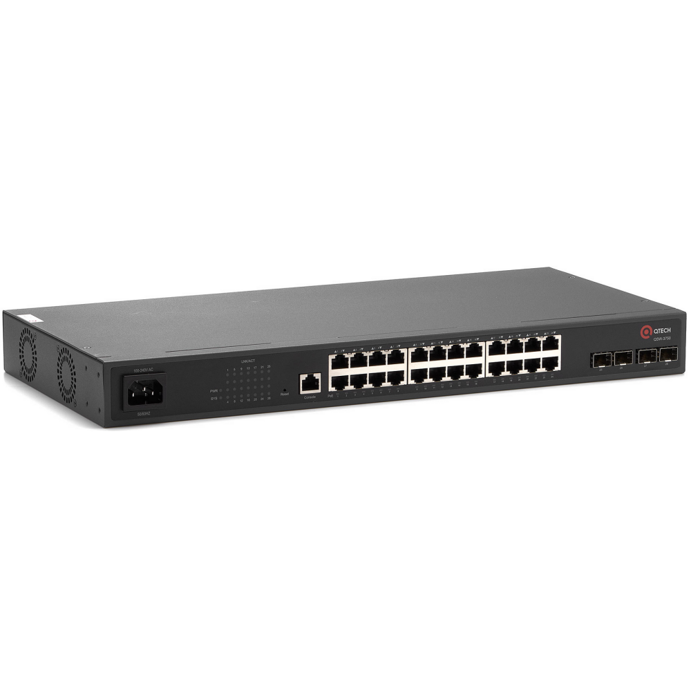 Коммутатор (свитч) QTECH QSW-3750-28T-POE-АС-R - фото 2