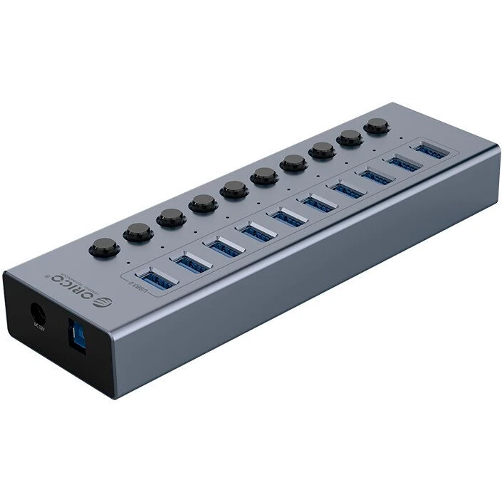 USB-концентратор Orico BT2U3-10AB-EU-GY-BP Grey - фото 2